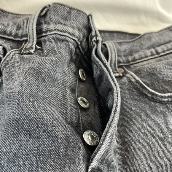 Levis High Waist Skinny Jean Black Wash Women’s Size 25 VINTAGE - Picture 10 of 16